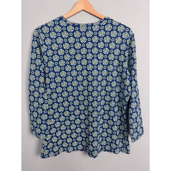 J. McLaughlin‎ Women's XL Catalina Cloth Top Geometric Travel Preppy Minimalist - Picture 3 of 10